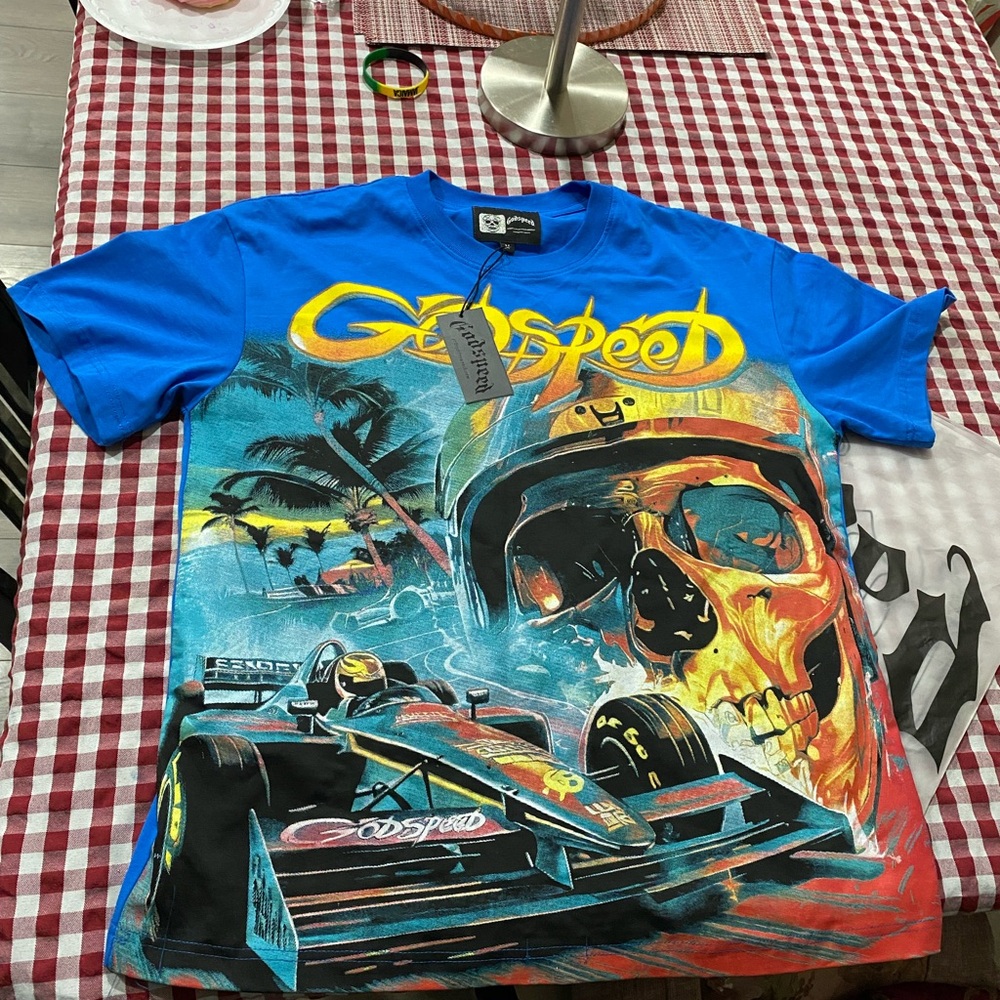 Blue Graphic Men's Shirt